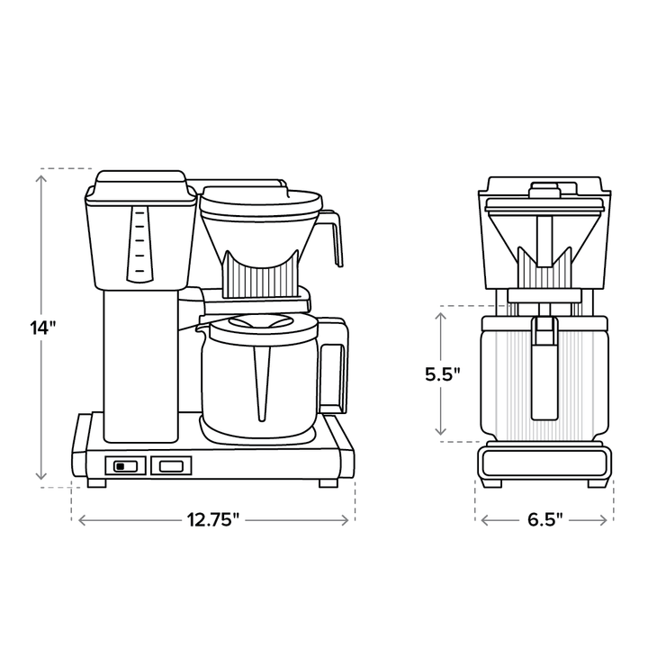 Technivorm Moccamaster KBGV Coffee Brewer - Bright Colors